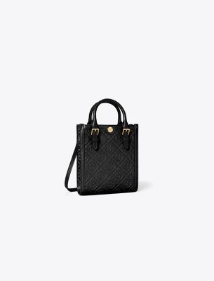  T Monogram Leather  Mini N/S Tote