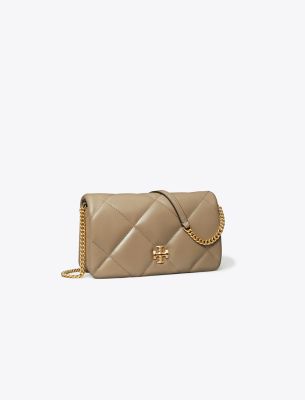 Kira Diamond Quilt Chain Wallet | Tory Burch