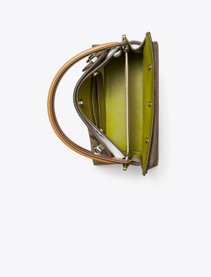 Tory Burch designer sandals Ines Multi-Strap Slide in CAMELLO angle