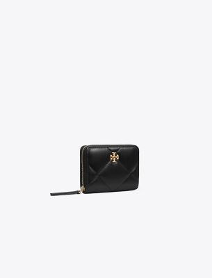  Small Kira Diamond Quilt Zip-Around Wallet