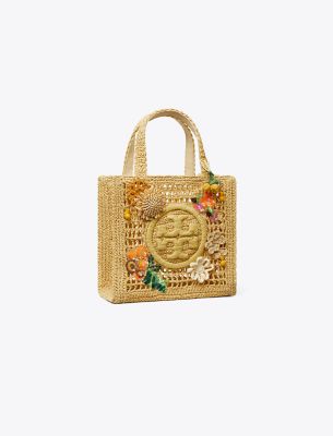  Mini Ella Embellished Hand-Crocheted Tote