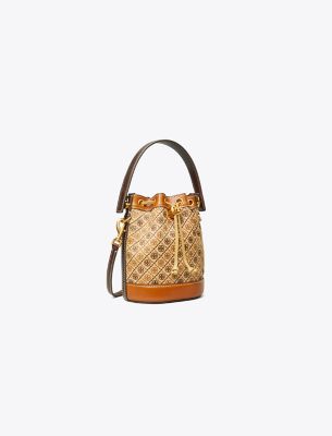  T Monogram Calf Hair Mini Bucket Bag