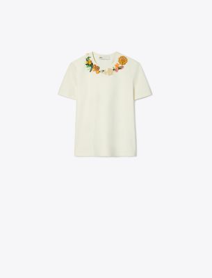  Embellished Cotton T-Shirt