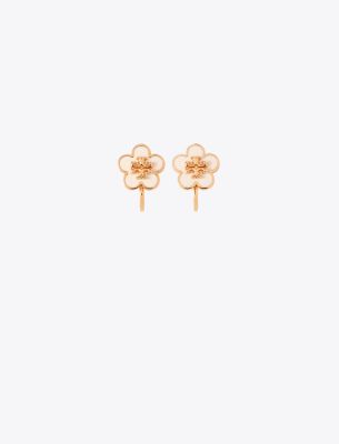  Kira Enamel Flower Clip-On Earring