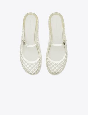 Tory Burch designer sandals Ines Multi-Strap Slide in CAMELLO angle