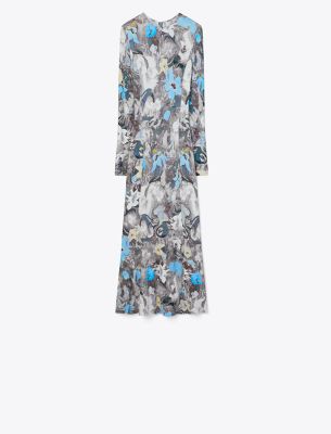  Printed Viscose Jersey Dress