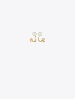  Small Kira Pearl Front-Back Earring