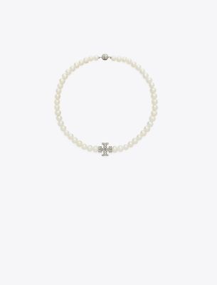  Moondance Pearl and Pavé Necklace