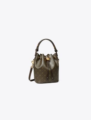  T Monogram Coated Canvas Mini Bucket Bag