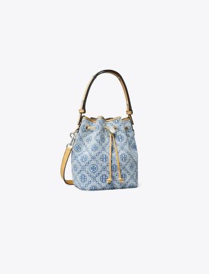  T Monogram Denim Bucket Bag