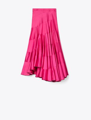  Flared Cotton Silk Skirt