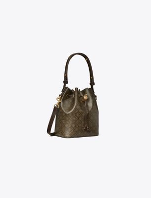  T Monogram Coated Canvas Bucket Bag