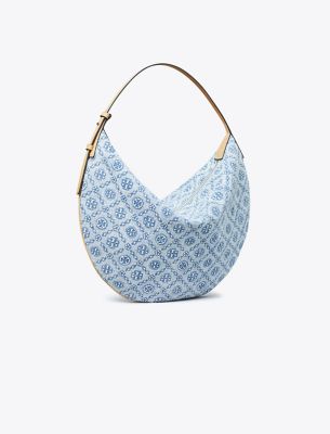  T Monogram Denim Balloon Bag