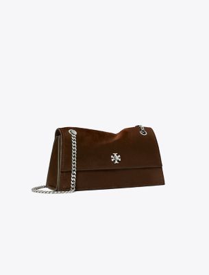  Kira Turnlock Suede Shoulder Bag