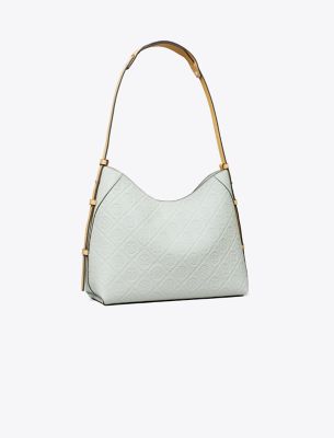  T Monogram Pebble Messenger
