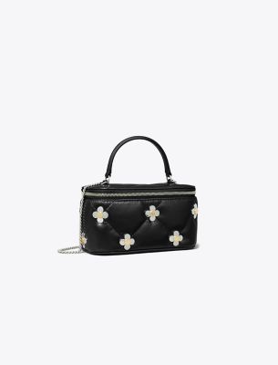  Kira Diamond Quilt Multi-Clover Vanity Case