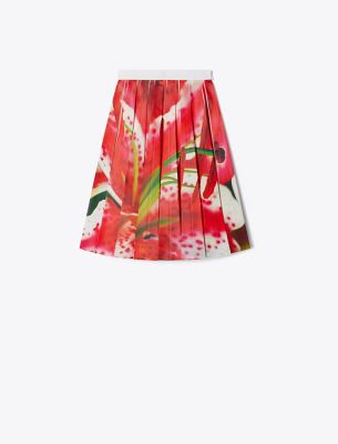  Printed Twill Skirt