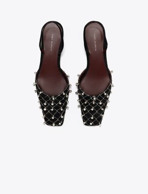 Tory Burch designer sandals Ines Multi-Strap Slide in CAMELLO angle