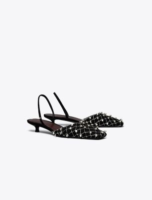 Tory Burch designer sandals Ines Multi-Strap Slide in CAMELLO angle