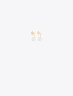 Pearl Front-Back Earrings