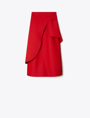  Crepe Wrap Skirt
