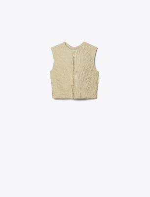  Cropped Wool Silk Top