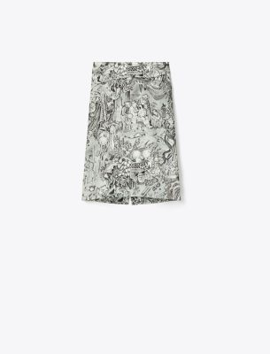  Printed Viscose Skirt