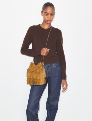 Mini Fleming Fringe Hobo Bag