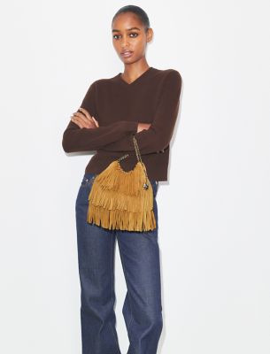 Mini Fleming Fringe Hobo Bag