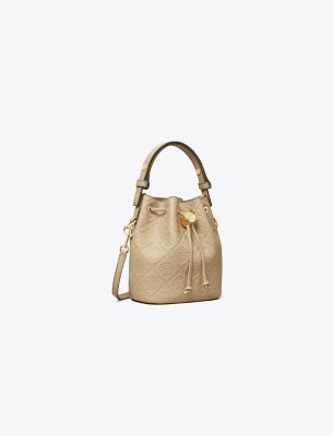  T Monogram Pebble Mini Bucket Bag