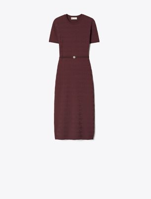  T Monogram Jacquard Dress