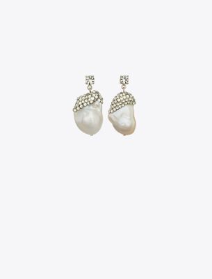  Moondance Crystal and Pearl Drop Earrings