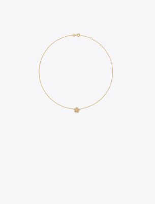  Forget Me Not Pavé Pendant Necklace