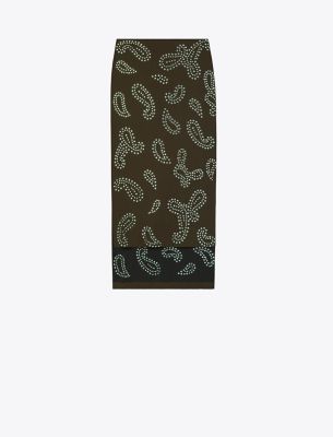  Embellished Viscose Skirt