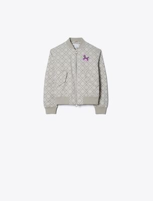  T Monogram Jacquard Bomber Jacket