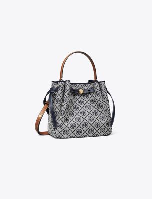  Romy T Monogram Bucket Bag