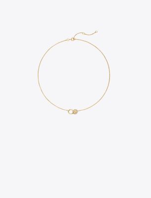  Icon Pavé Interlocking Pendant Necklace