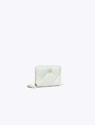  Small Kira Diamond Quilt Distressed Charm Zip-Around Wallet