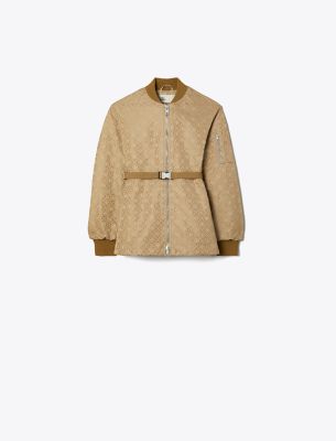  T Monogram Jacquard Zip Jacket
