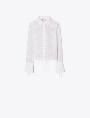 Áo sơ mi cotton thêu