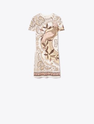  Printed Jersey T-Shirt Dress