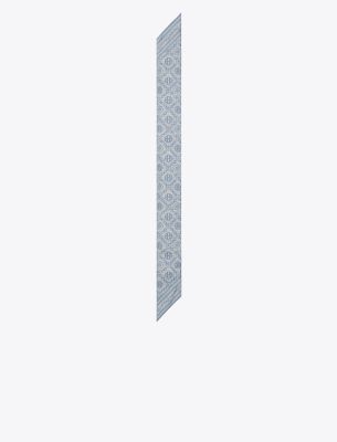 T Monogram Silk Ribbon Tie