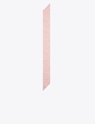  T Monogram Silk Ribbon Tie