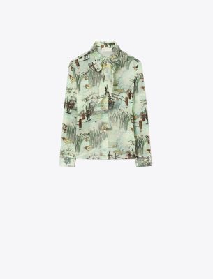  Printed Chiffon Bow Blouse (COMING SOON)