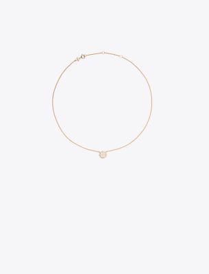  Miller Pave Logo Delicate Necklace