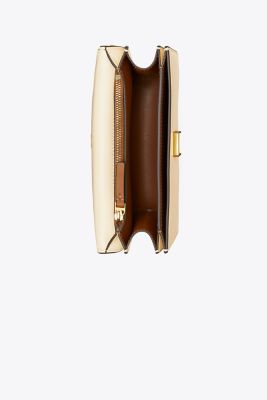 Tory Burch designer sandals Ines Multi-Strap Slide in CAMELLO angle