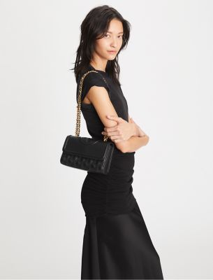 Tory Burch - Black Fleming Small Convertible Shoulder Bag