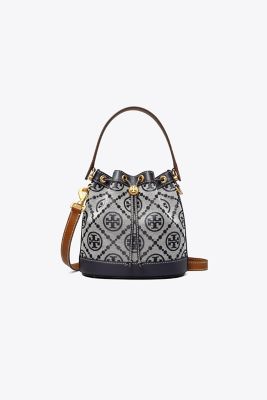 T Monogram Jacquard Bucket Bag