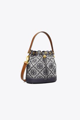 T Monogram Jacquard Bucket Bag Designer Satchels Handbags Crossbody Tote Bags Tory Burch Singapore