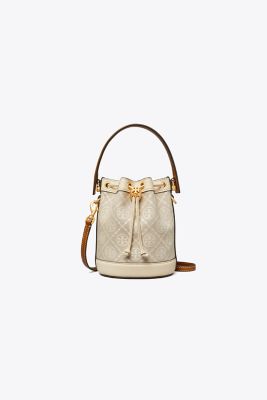 Tory Burch T Monogram Jacquard Mini Bucket Bag